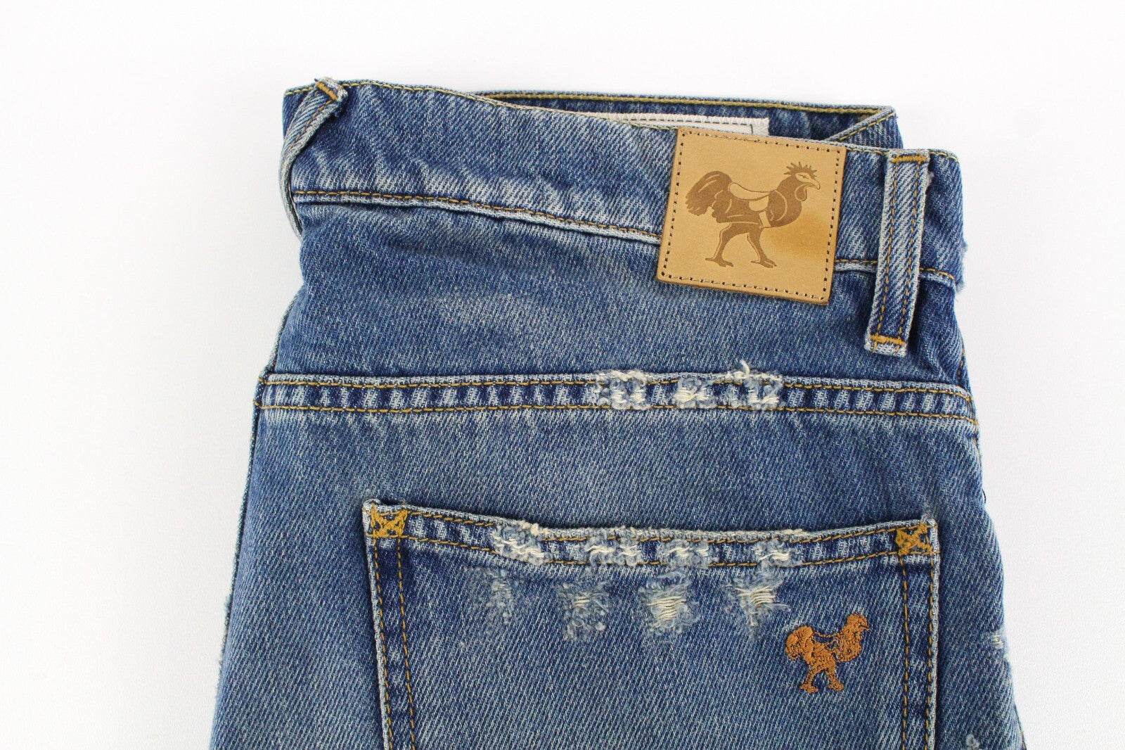 GOOD GENES Men Jeans W32/L34 Distressed Blue 16-Year Vintage Non-Stretch