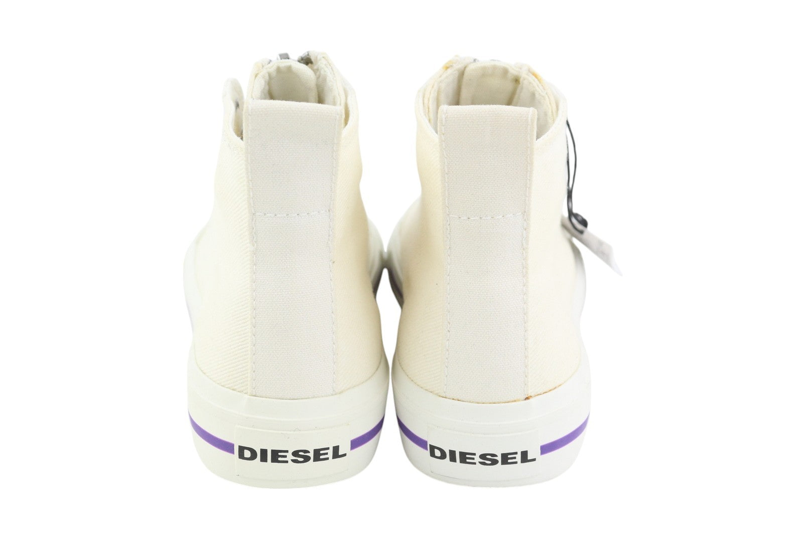 DIESEL S-Astico Mzip W Women Sneakers EU39 White Lace Up Almond Toe RRP€180