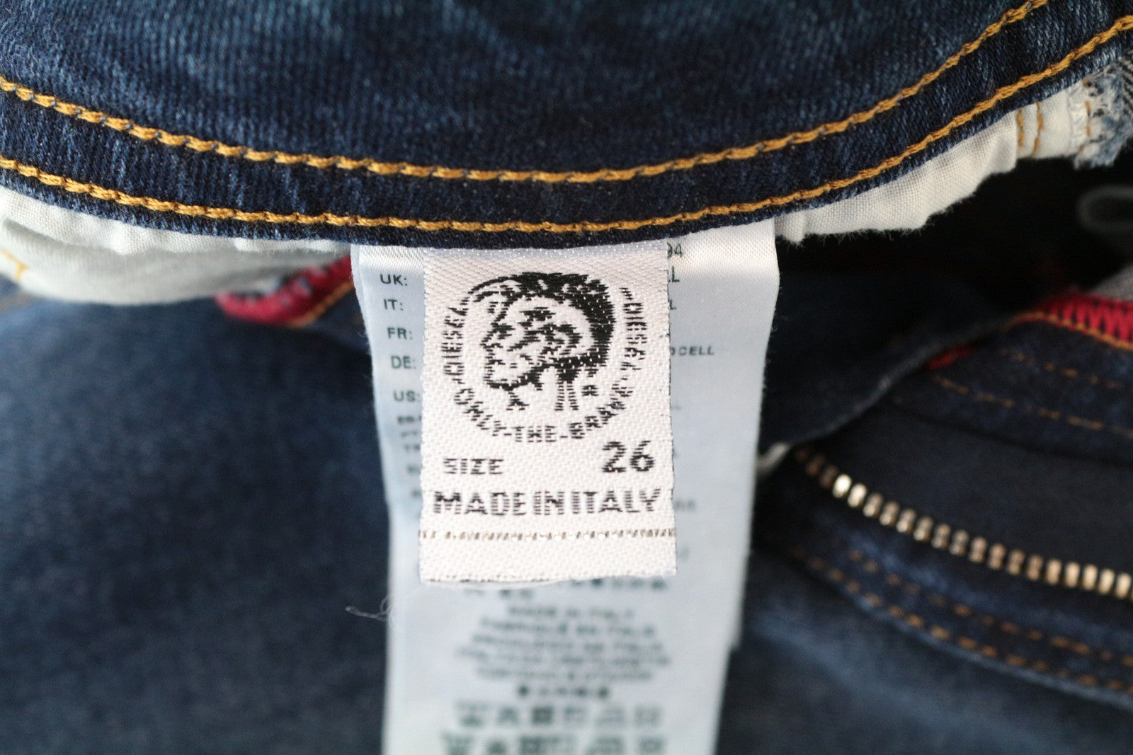 DIESEL Thommer 083AD W26/L32 Men's Slim Fit Blue Cotton Skinny Stretch Denim