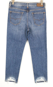 DIESEL Mharky-B 085AG W29/L32 Blue Jeans Skinny Fit Men's Washed Pure Cotton