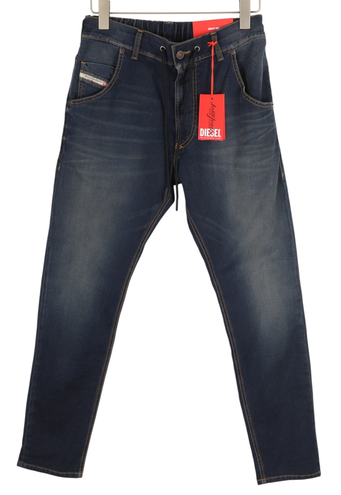 DIESEL Krooley Jogg E69UB Men Jeans W26/L32 Stretchy Tapered Washed Blue RRP€295
