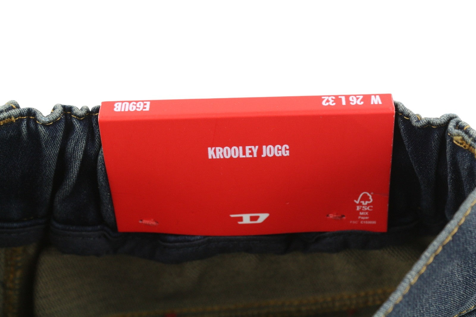 DIESEL Krooley Jogg E69UB Men Jeans W26/L32 Stretchy Tapered Washed Blue RRP€295