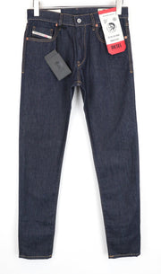 DIESEL D-Strukt 082AC W29/L32 Tapered Blue Stretch Cotton Men's Jeans