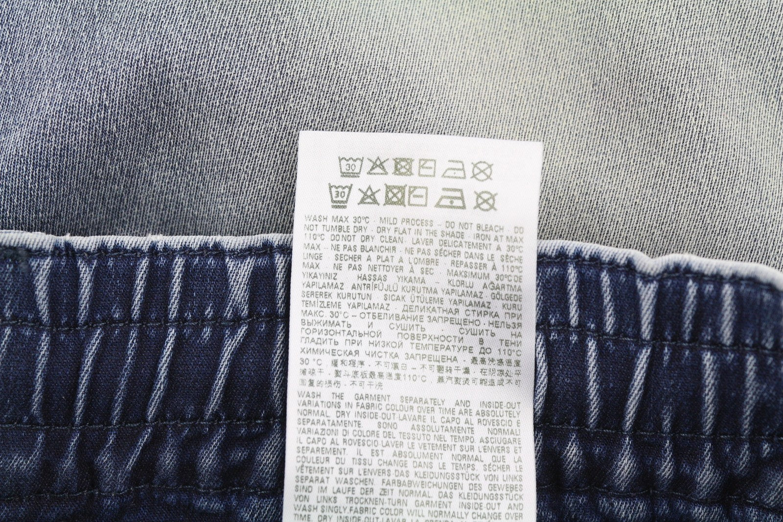 DIESEL D-Krooley Jogg 068DU Men Jeans W32/L32 Drawstring Waist Blue RRP295