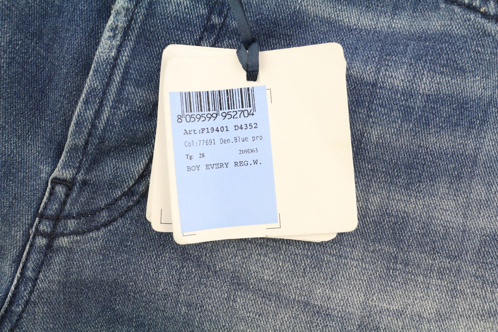 LIU JO Boy Every Day Women Jeans W28 Slim Fit Beaded Rhinestone Washed Blue