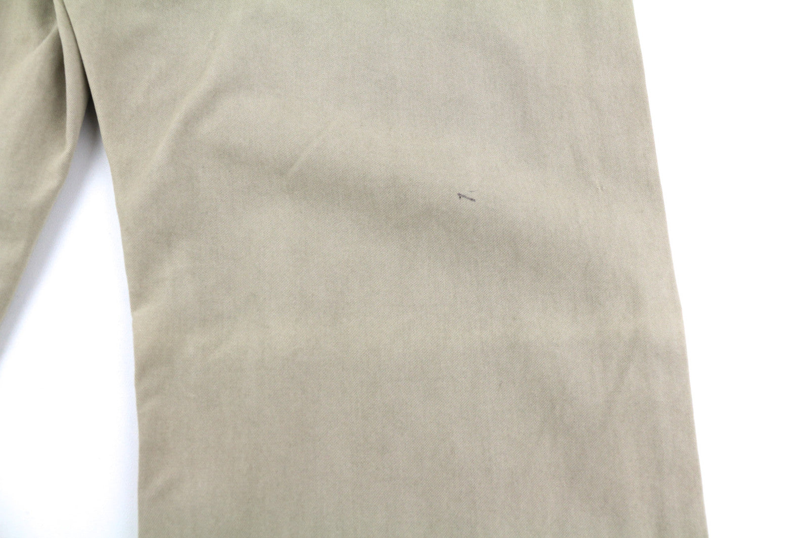 NUDIE JEANS Khaki Regular Men Trousers W29/L32 Beige Chino Button Fly Pockets