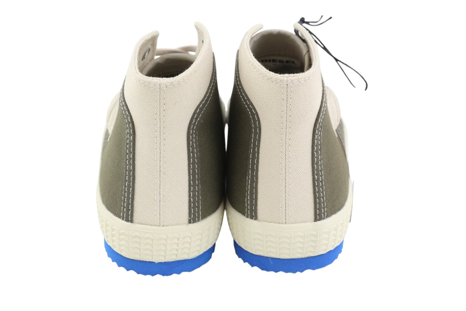 DIESEL S-Yuk MC Men Sneakers EU44 Grey Mid Top Lace Up Almond Toe RRP€120