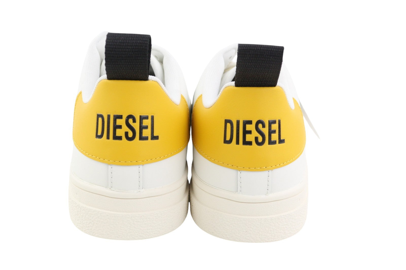 DIESEL S-Clever Low Lace Men Sneakers EU45 Leather White Almond Toe RRP€140