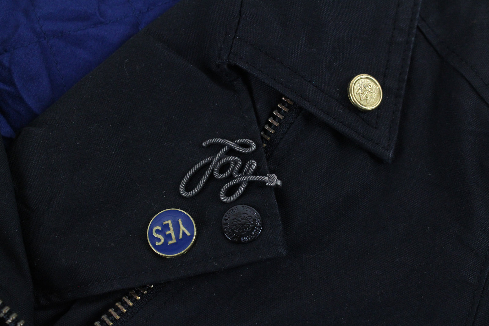 MAISON SCOTCH Women Jacket M/L Black Cropped Pin Plain Logo Biker Style