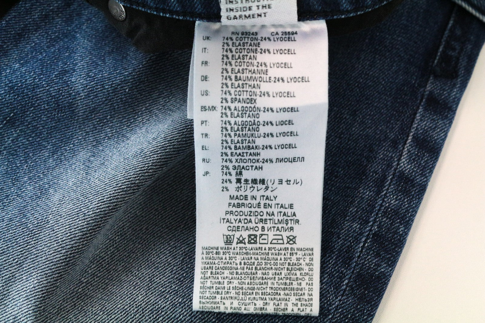 DIESEL D-Strukt 081AQ W29/L30 Taper Fit Blue Cotton Stretch Jeans for Men's Wash