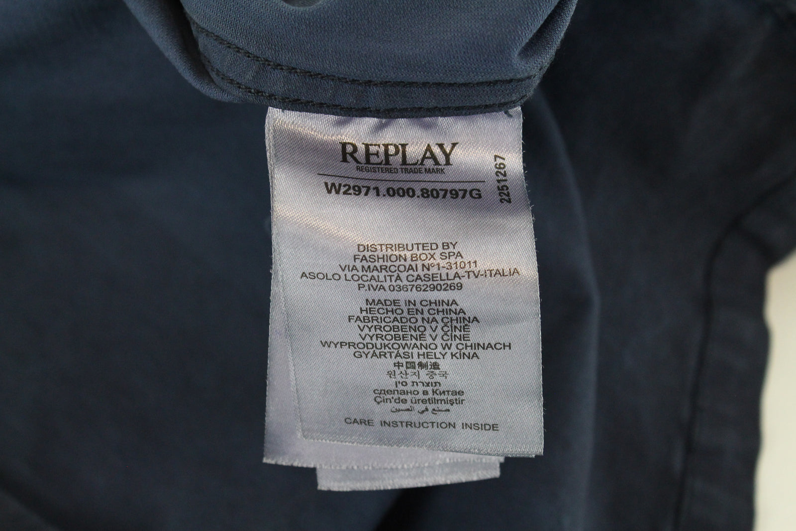 REPLAY Worker-Style Women Jacket M Dark Blue Short Overshirt Patched Pockets