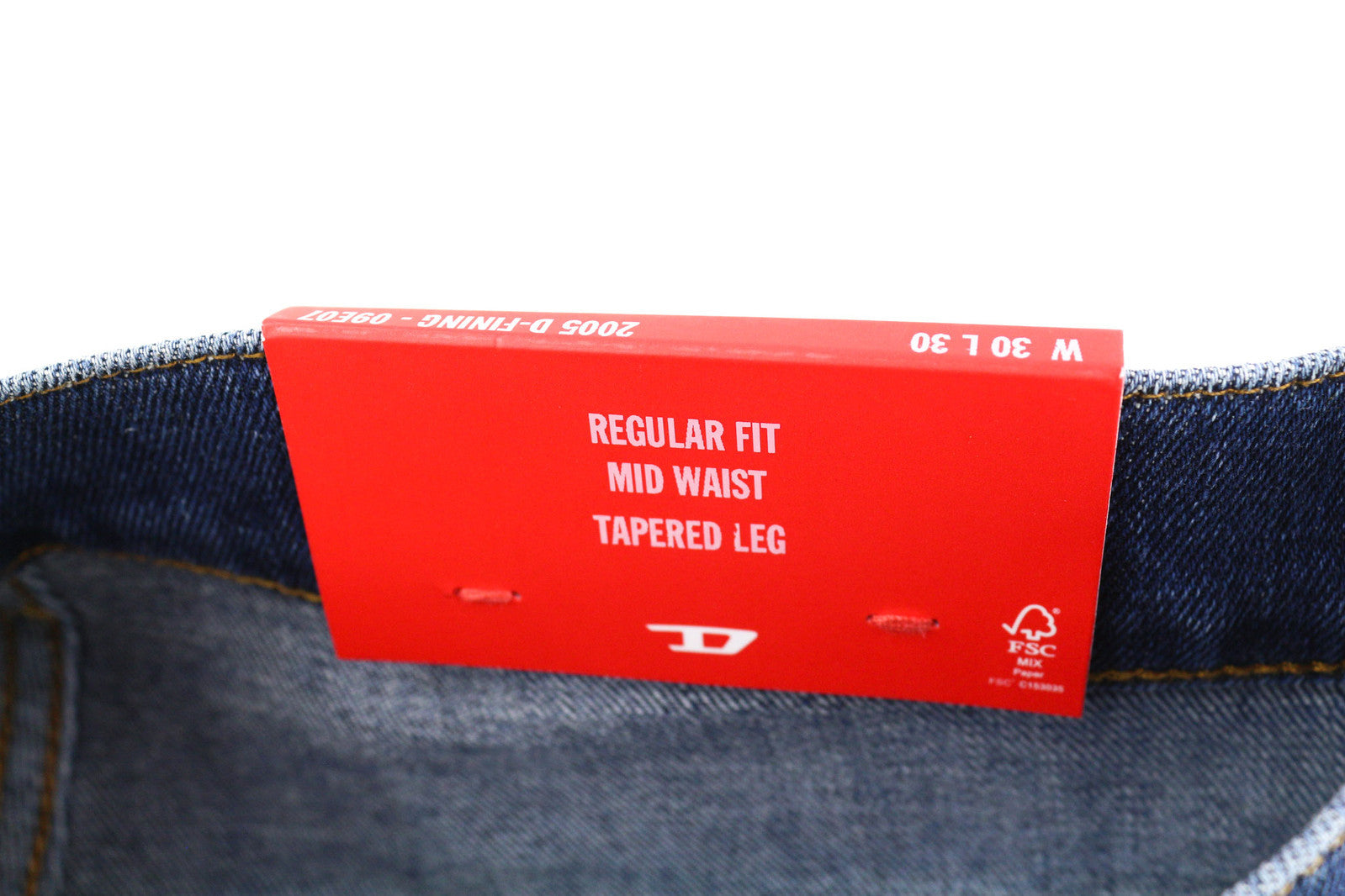 DIESEL 2005 D-Fining 09E07 Men Jeans W30/L30 Regular Fit Tapered Leg Distress