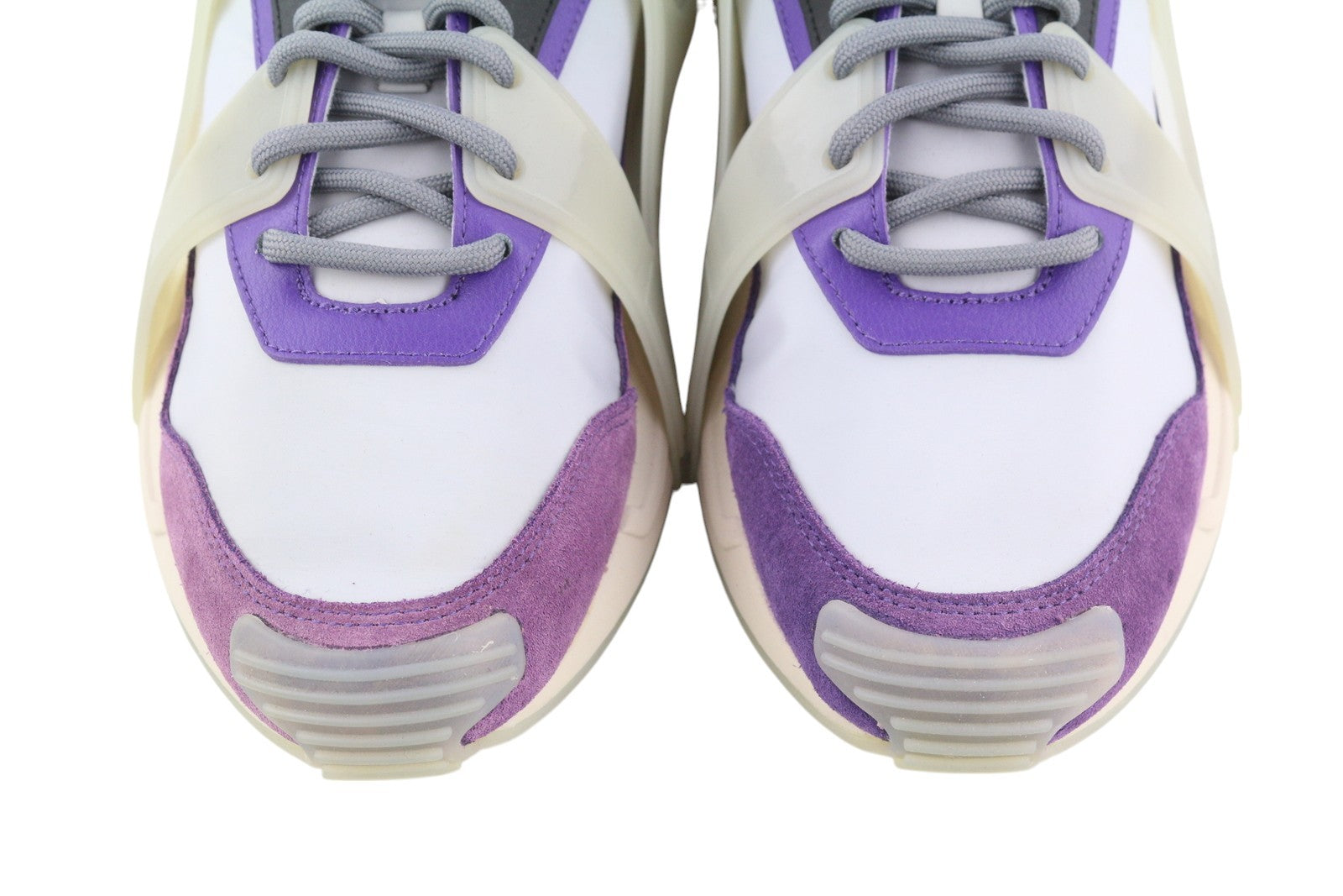 DIESEL S-Serendipity Mask Men Sneakers EU42.5 Grey Laced Almond Toe RRP€200