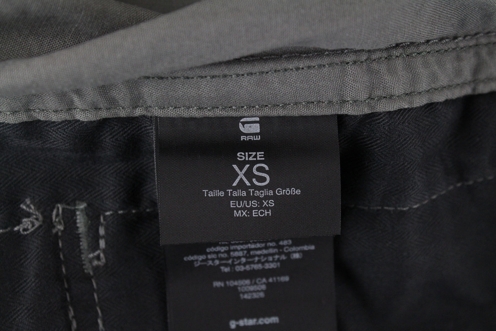 G-STAR Rovic Men Jacket XS Dark Green Overshirt Bird Pattern Twill Lined Zip-Up