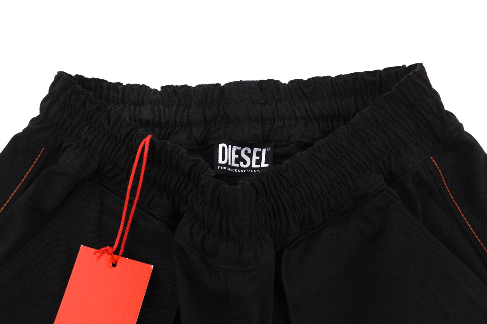 DIESEL P-Mirta-NL Women Trousers 2XS Black Cargo Patch Pockets RRP€300