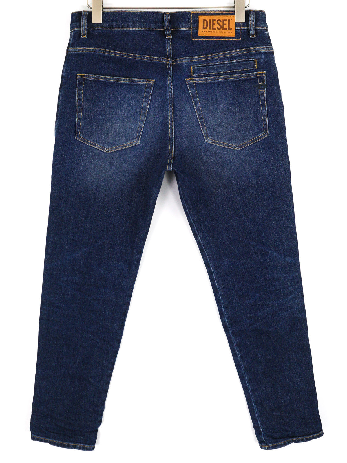 DIESEL D-Fining-Chino 009MI Men Jeans W32/L32 Tapered Fit Stretch Washed Blue