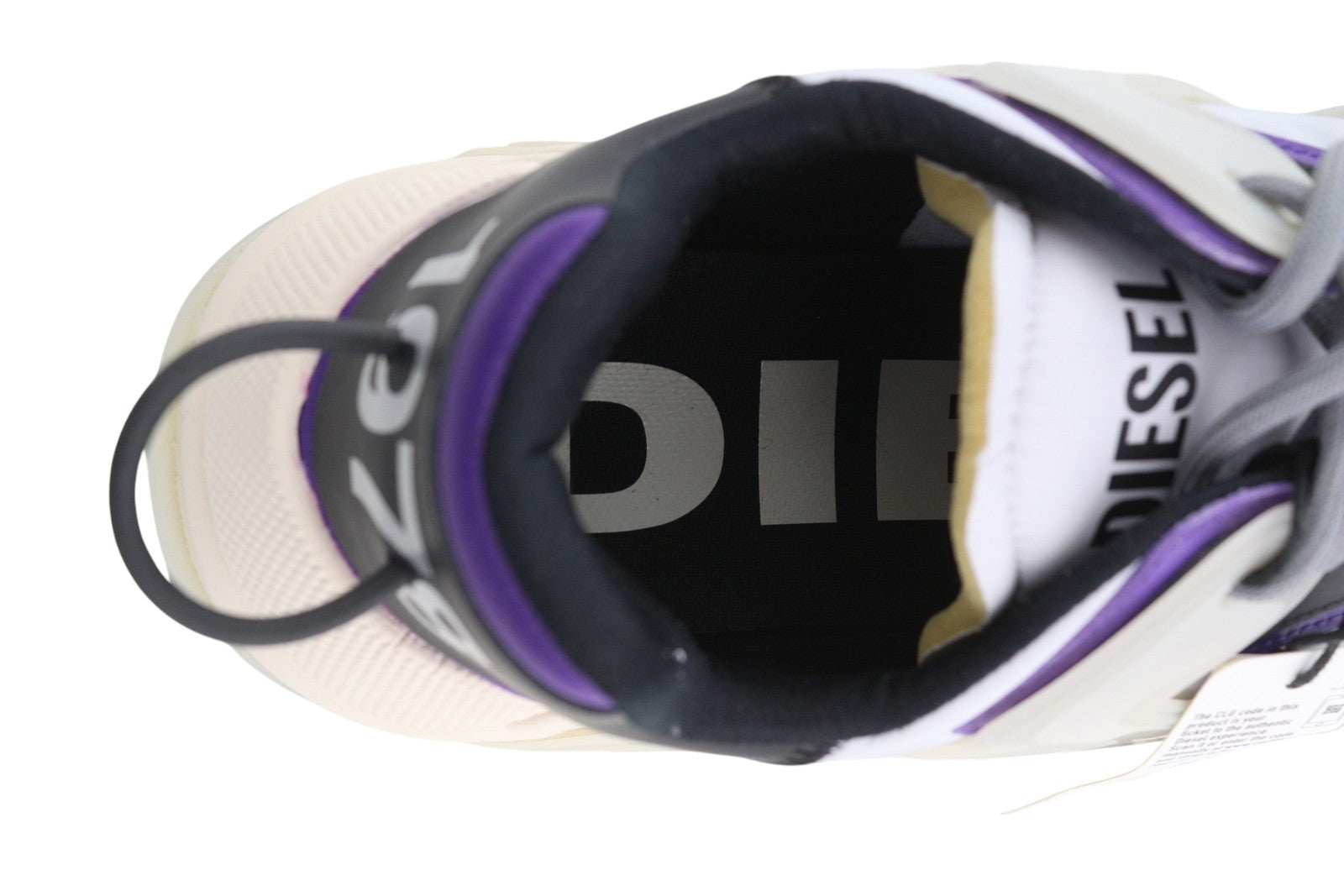 DIESEL S-Serendipity Mask Men Sneakers EU44.5 Grey Lace Up Almond Toe RRP€200