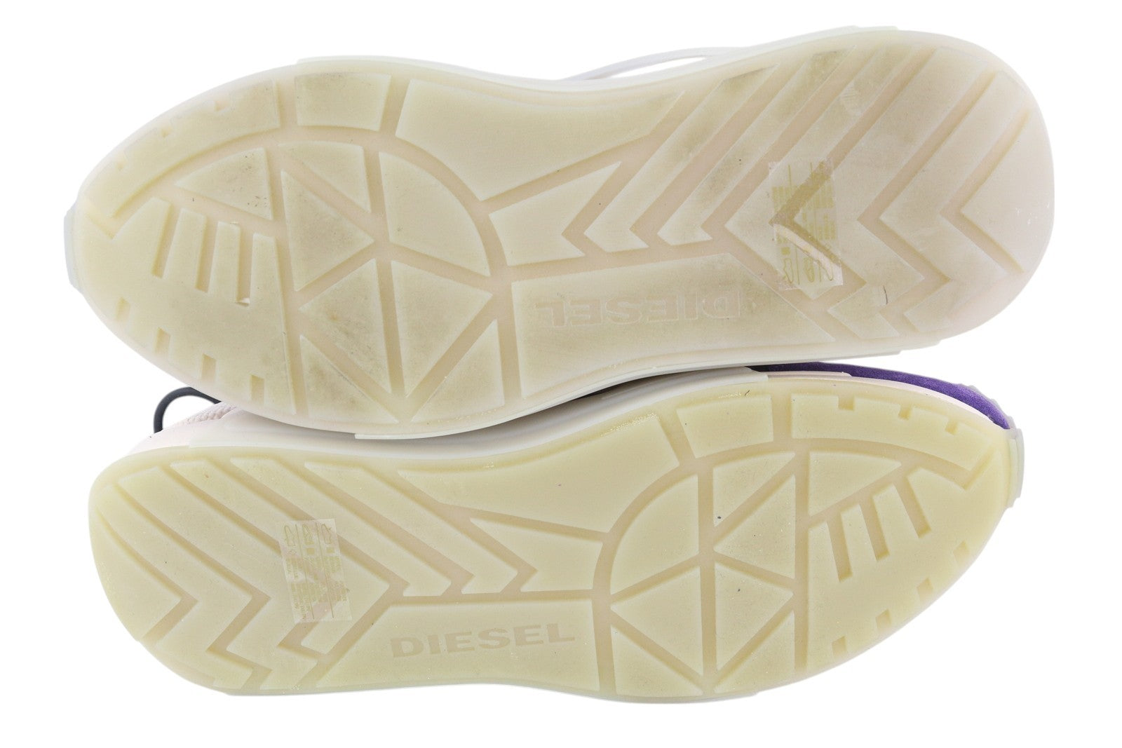 DIESEL S-Serendipity Mask Men Sneakers EU44.5 Grey Lace Up Almond Toe RRP€200