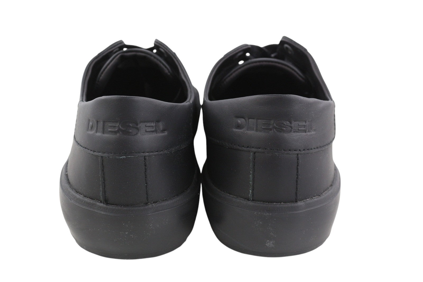 DIESEL S-Mydori LC Men Sneakers EU44 Leather Black Almond Toe RRP€200