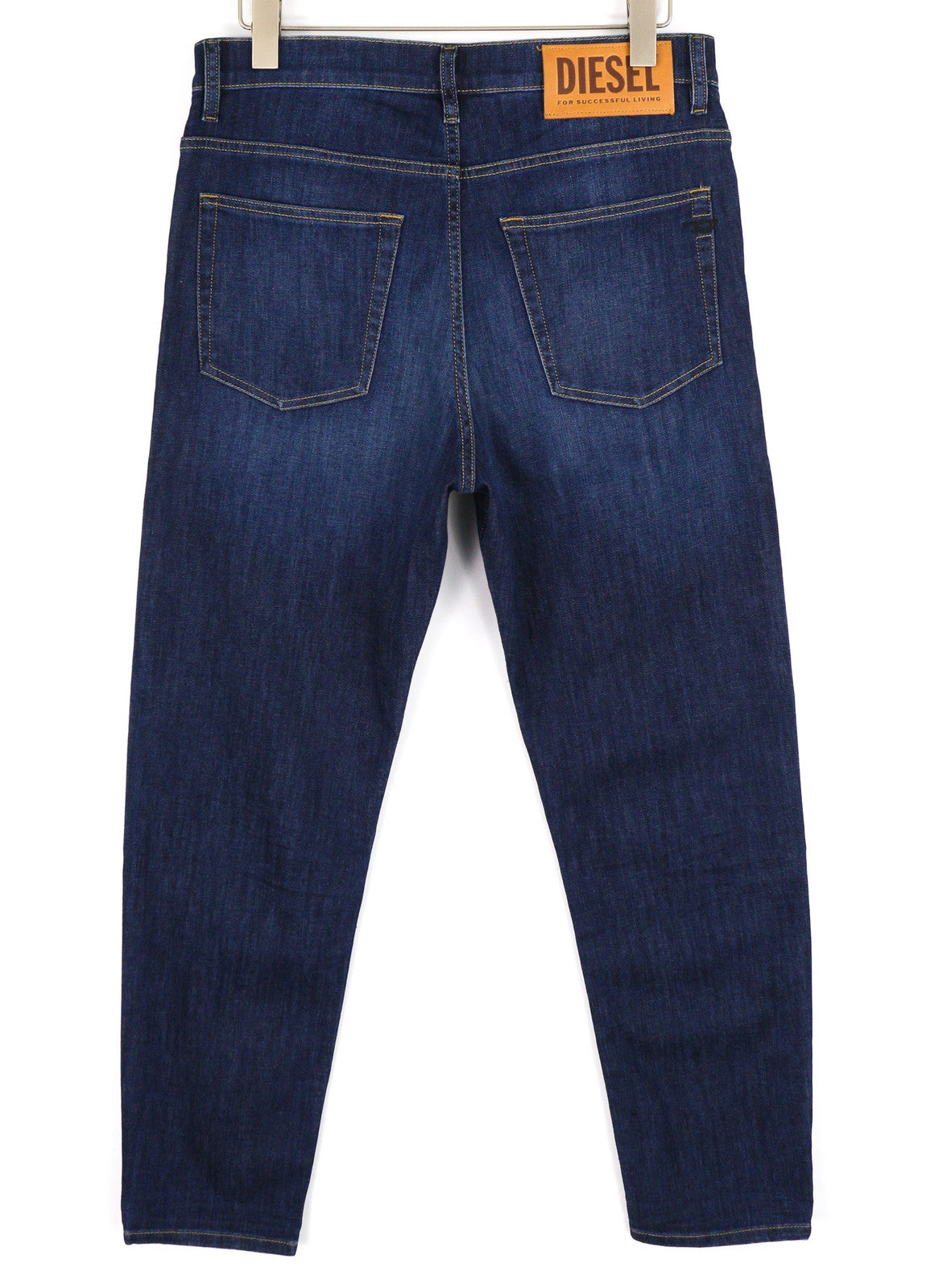 DIESEL D-Fining 009ZU Men Jeans W32/L32 Tapered Fit Stretch Washed Denim Blue