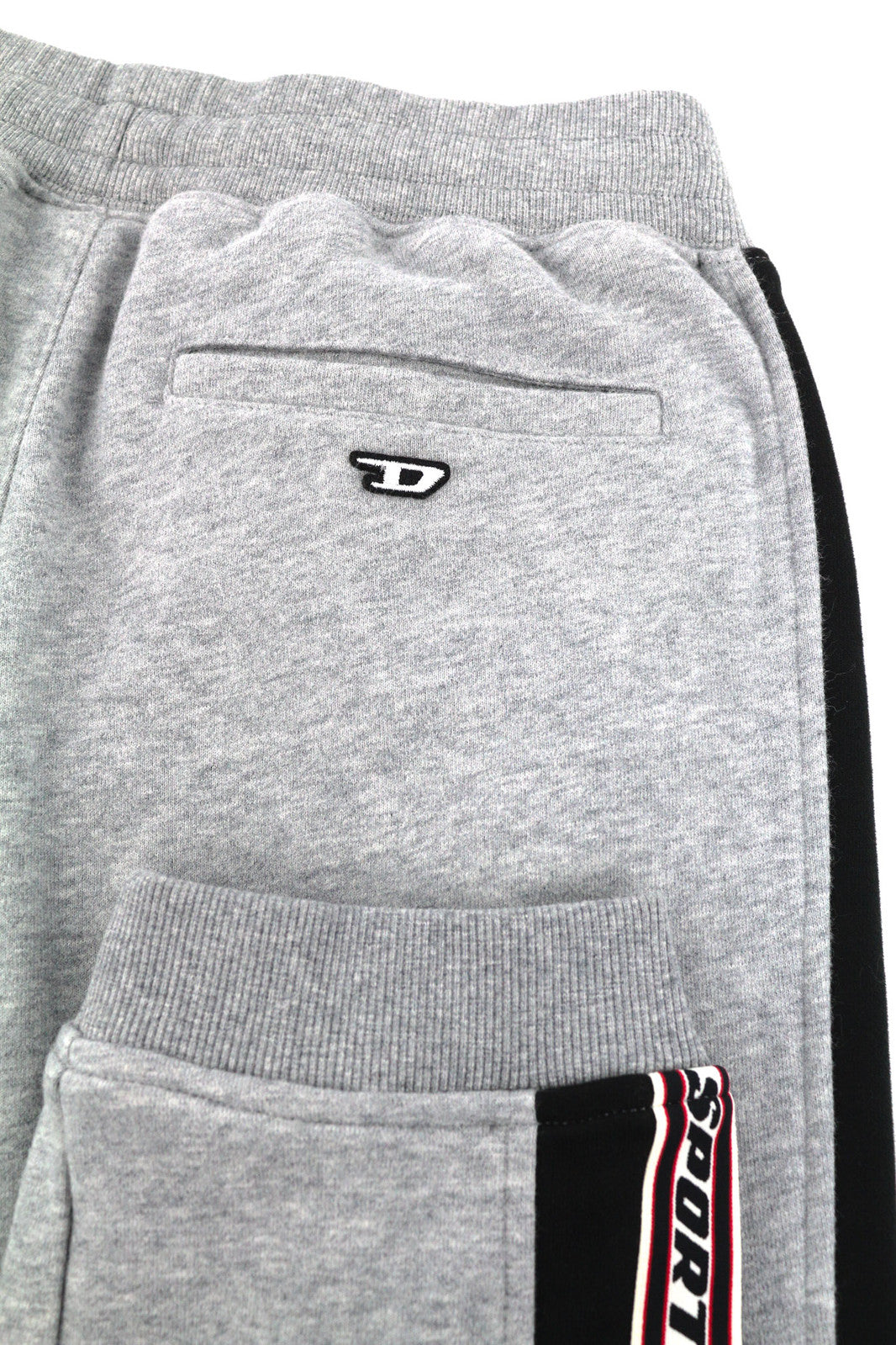 DIESEL AMSB-Bounss-HT02 Men Trousers M Grey Melange Sweat Pockets RRP€125