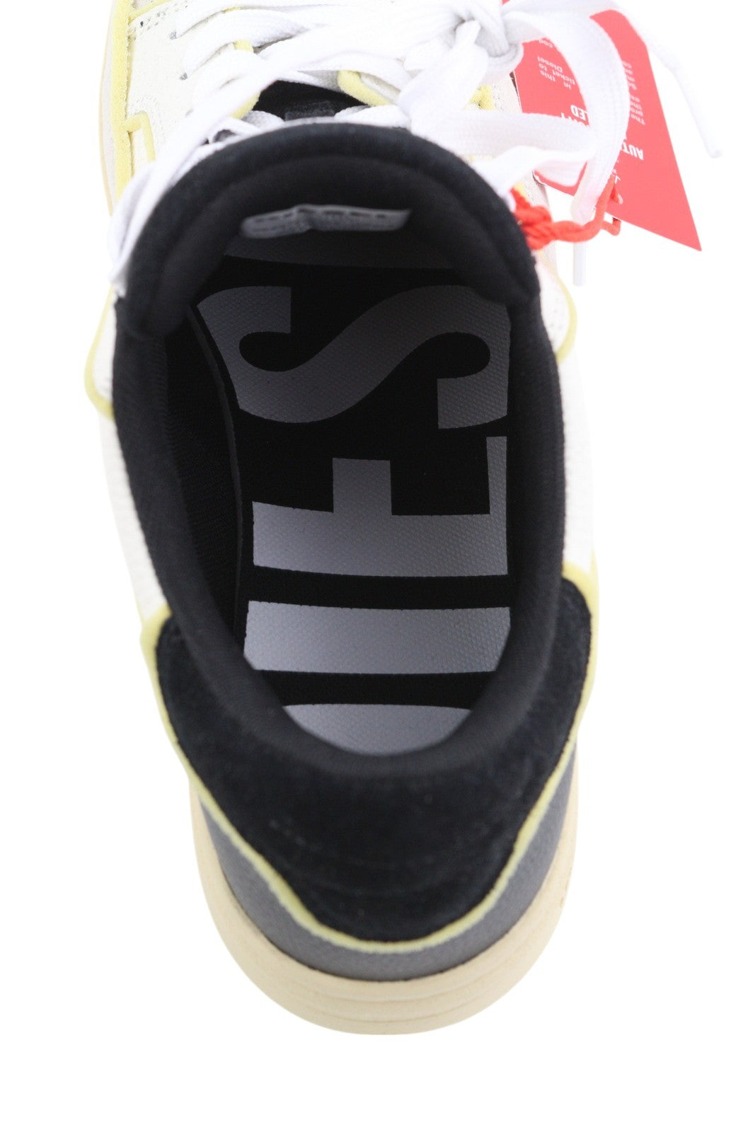 DIESEL S-Sinna Low Men Sneakers EU44 White Leather Low Top Lace Up RRP€160