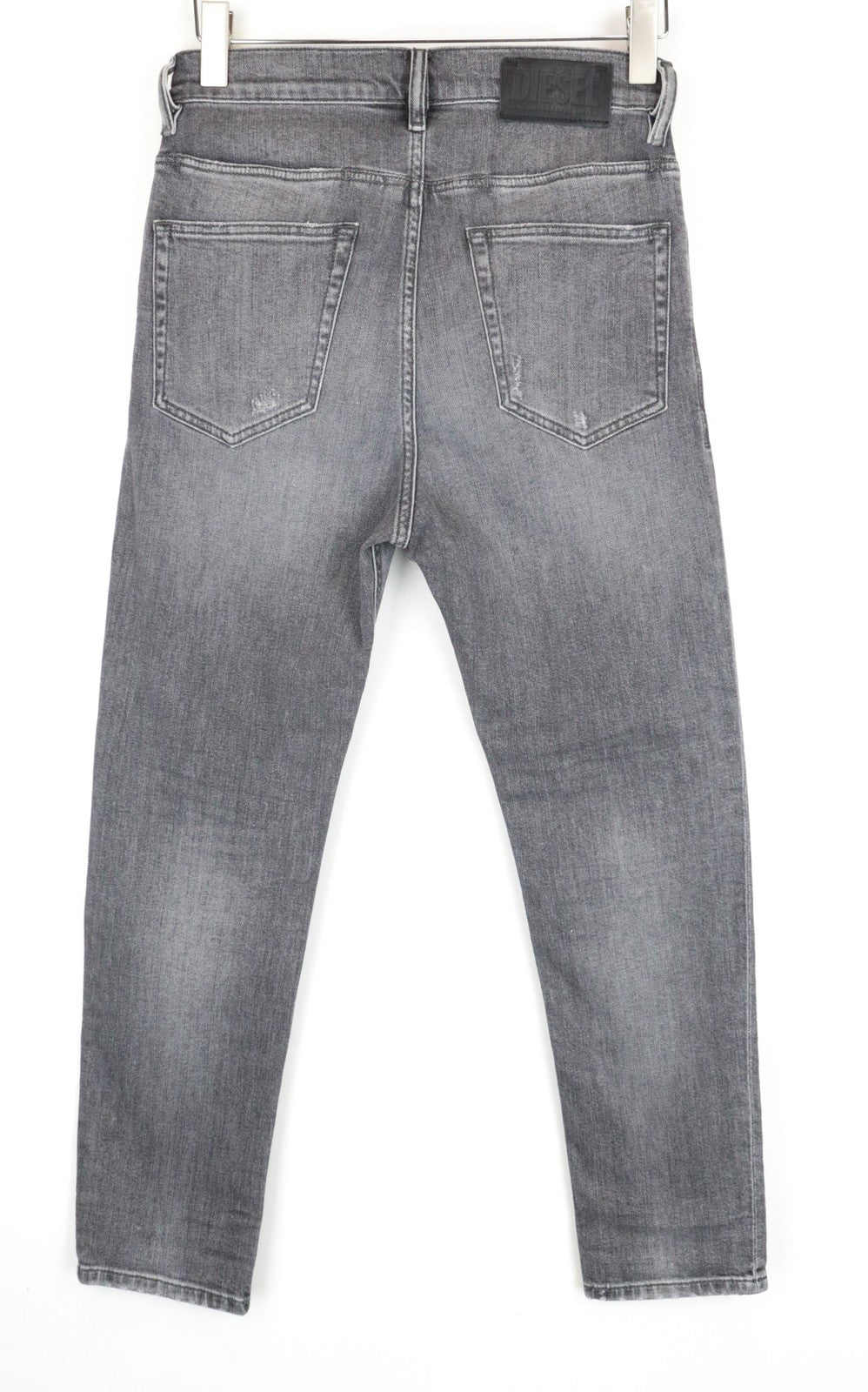 DIESEL D-Eetar 0890F W29/L30 Men's Grey Jeans Cotton Taper Distressed Stretch