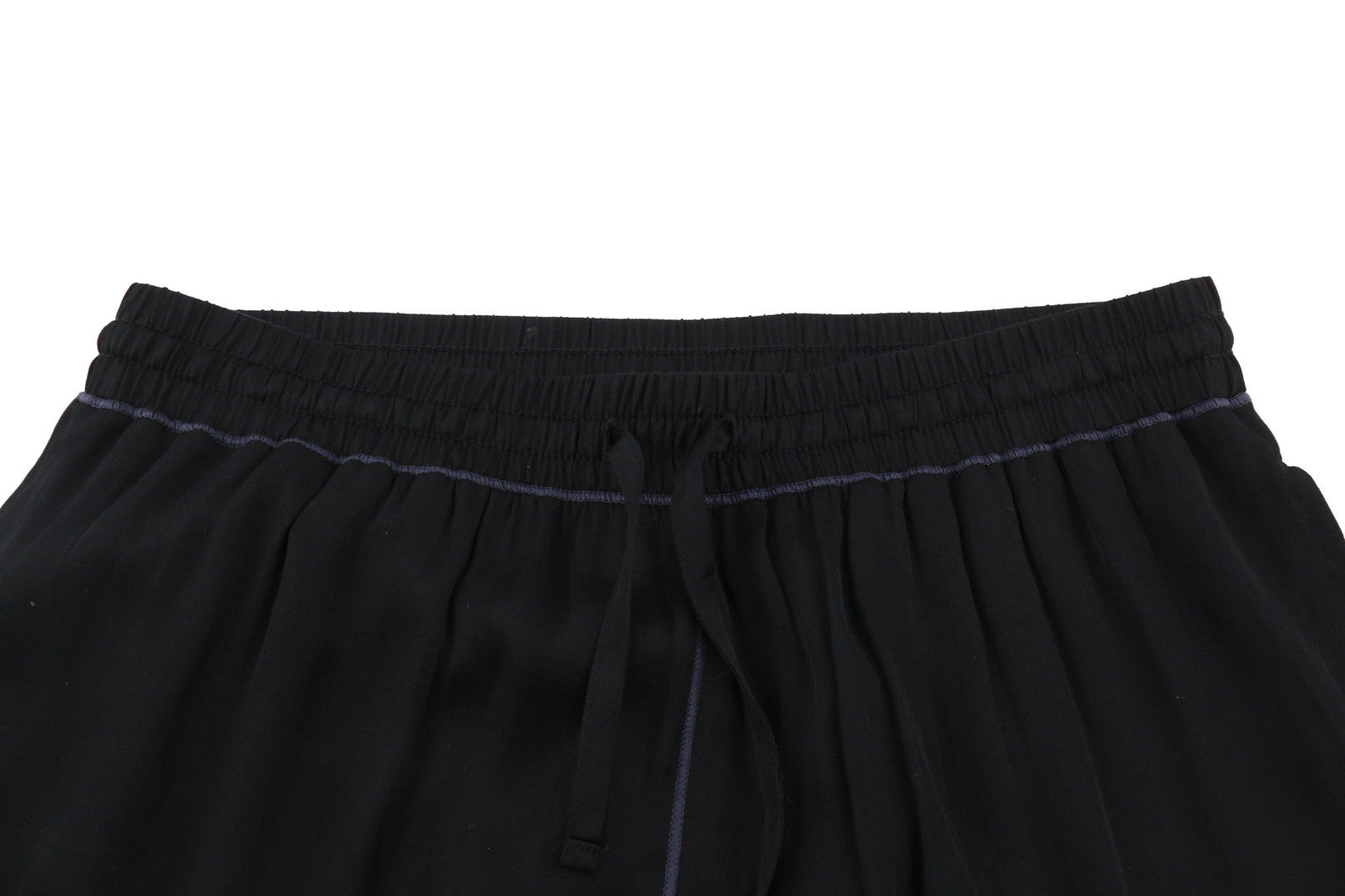 DIESEL UFLB-Tessy Women Trousers S Black Sweat Elastic Waist Slim Fit Logo Print