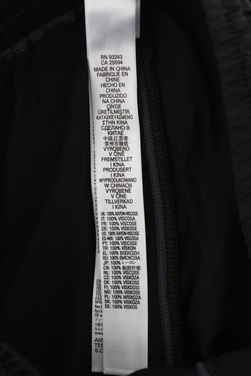 DIESEL UFLB-Tessy Women Trousers 2XS Black Sweat Elastic Waist Slim Fit Logo