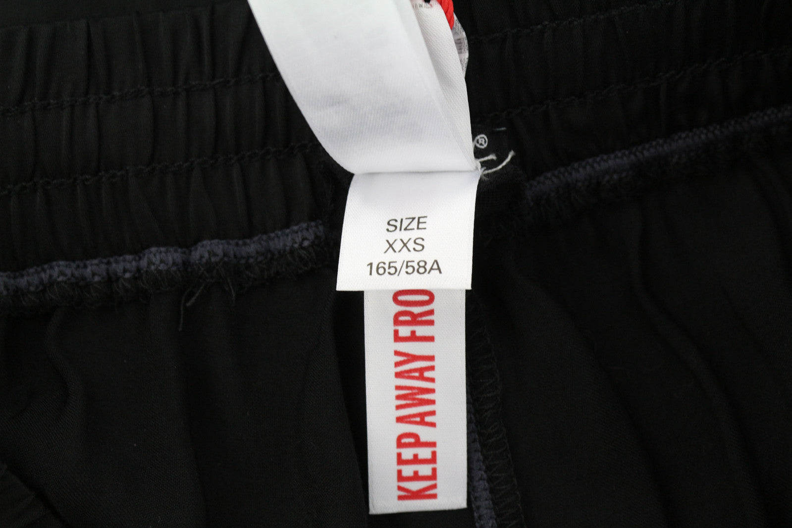 DIESEL UFLB-Tessy Women Trousers 2XS Black Sweat Elastic Waist Slim Fit Logo