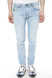 DIESEL Type-2814 BG8G3 Black Gold Men's Jeans W36 Skinny Fit Light Blue Stretch