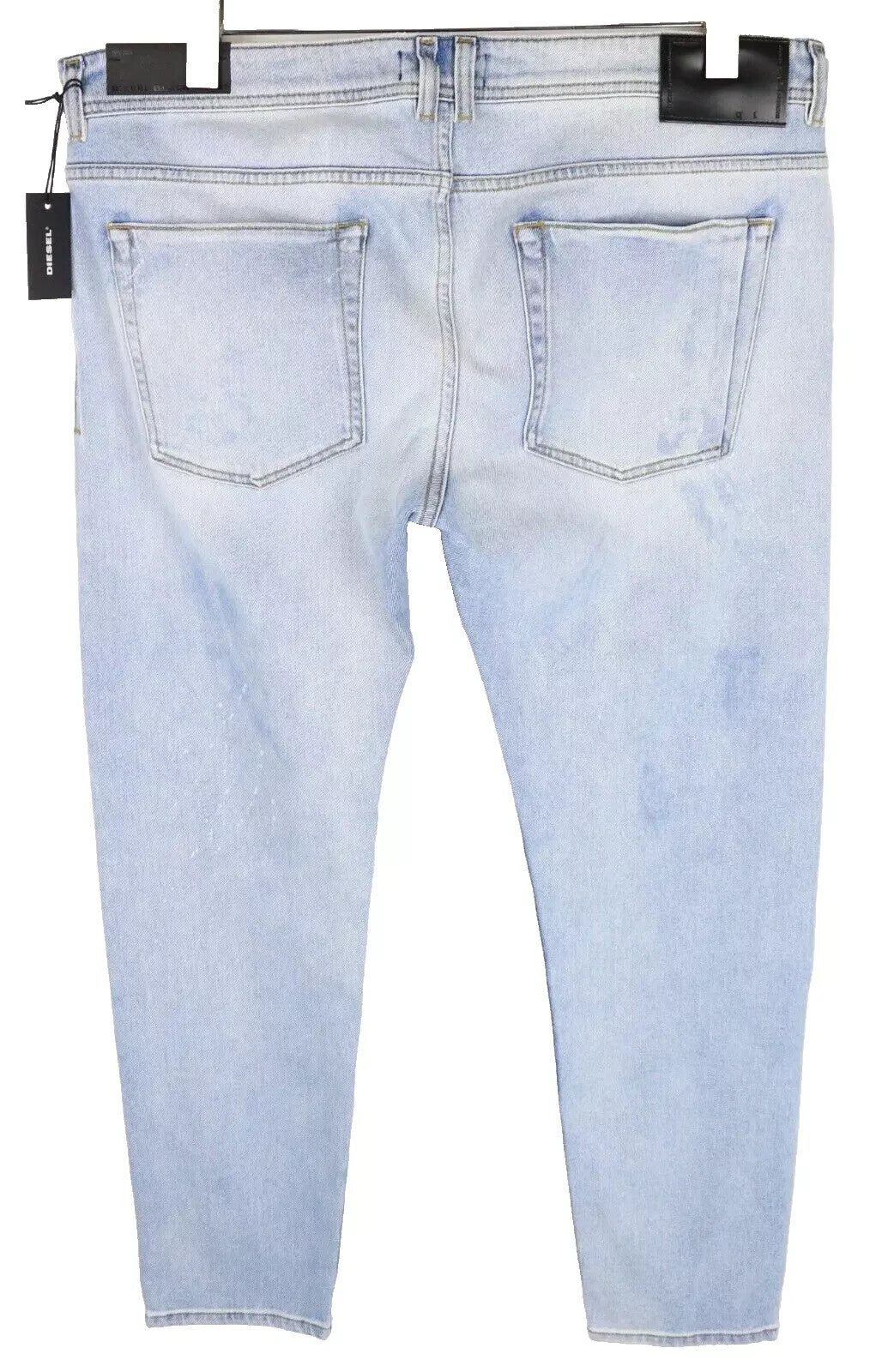 DIESEL Type-2814 BG8G3 Black Gold Men's Jeans W36 Skinny Fit Light Blue Stretch