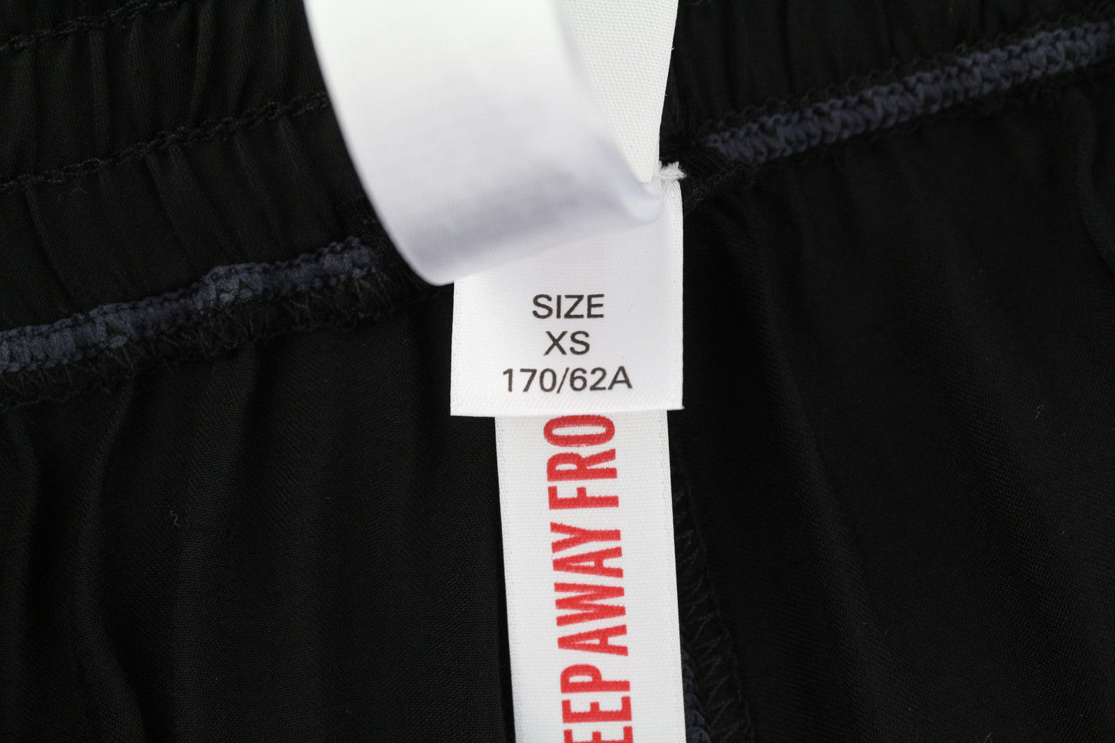 DIESEL UFLB-Tessy Women Trousers XS Black Sweat Elastic Waist Slim Leg Logo