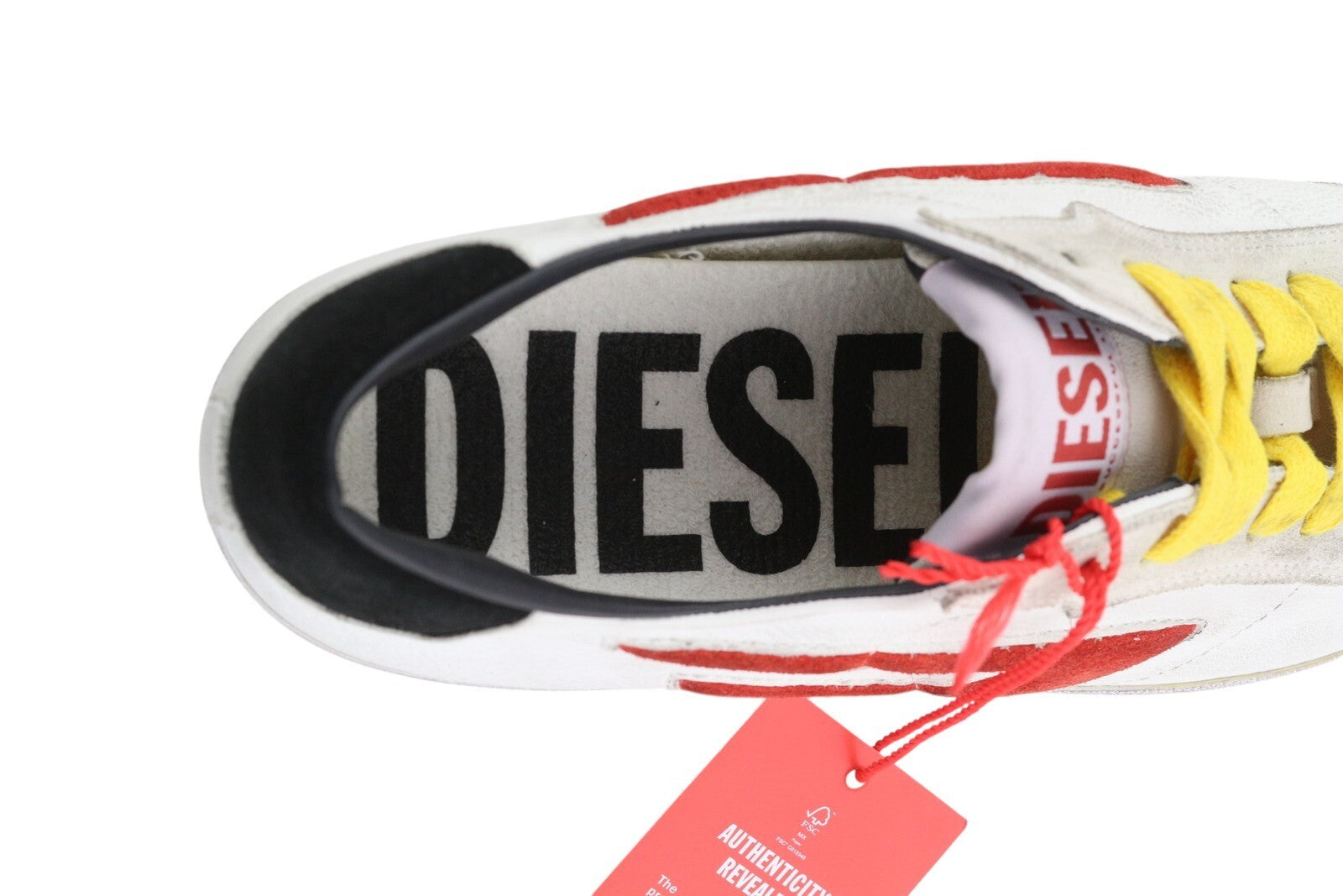 DIESEL S-Leroji Low Men Sneakers EU41 Leather Low Top Laced Logo RRP€225