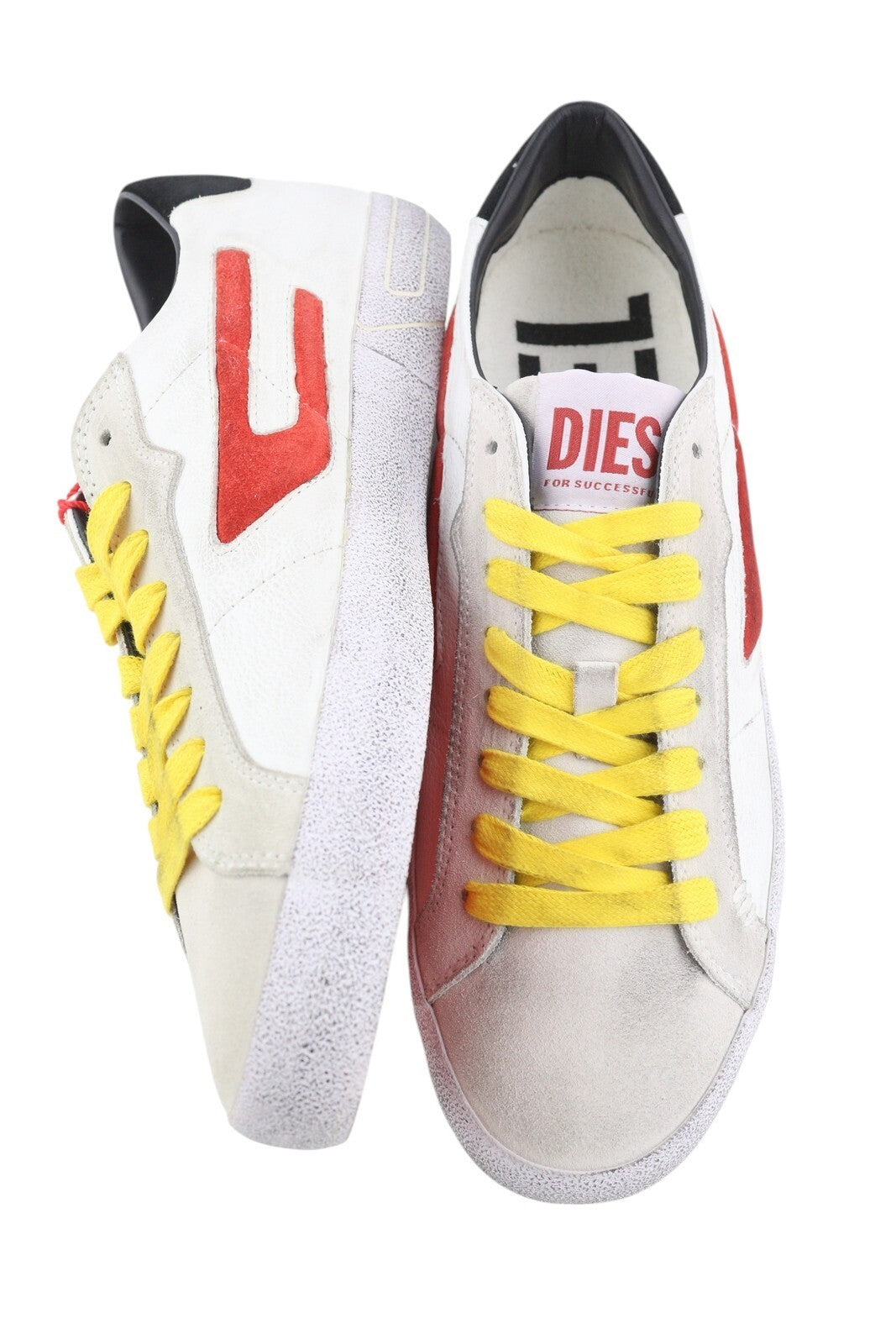 DIESEL S-Leroji Low Men Sneakers EU41 Leather Low Top Laced Logo RRP€225