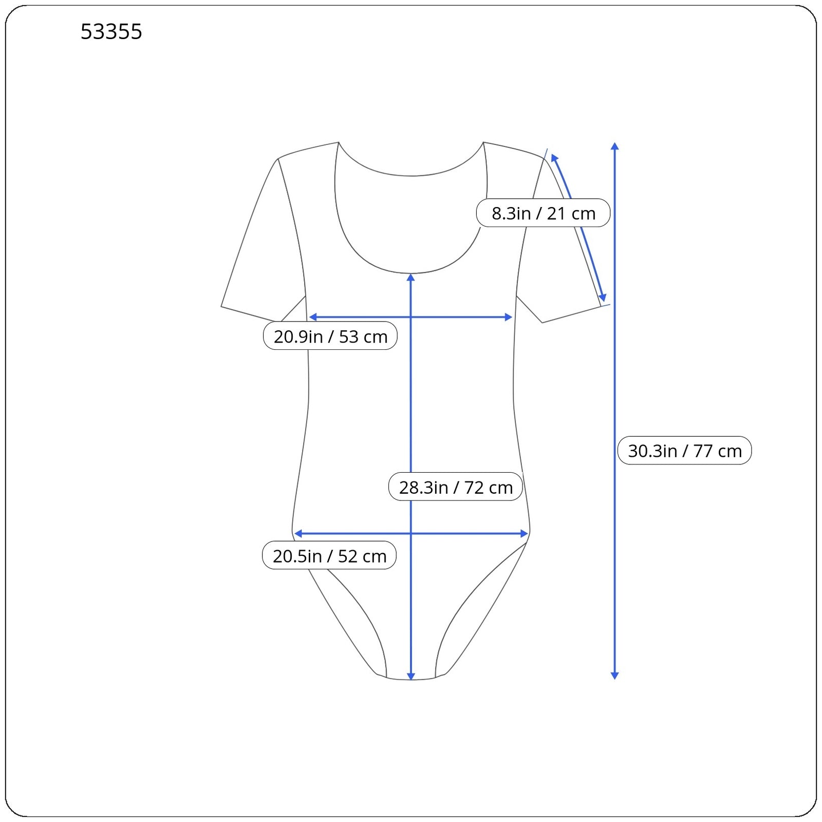 PIECES Women T-Shirt L Black Short Sleeved Bodystocking Curve Fit Round Neck