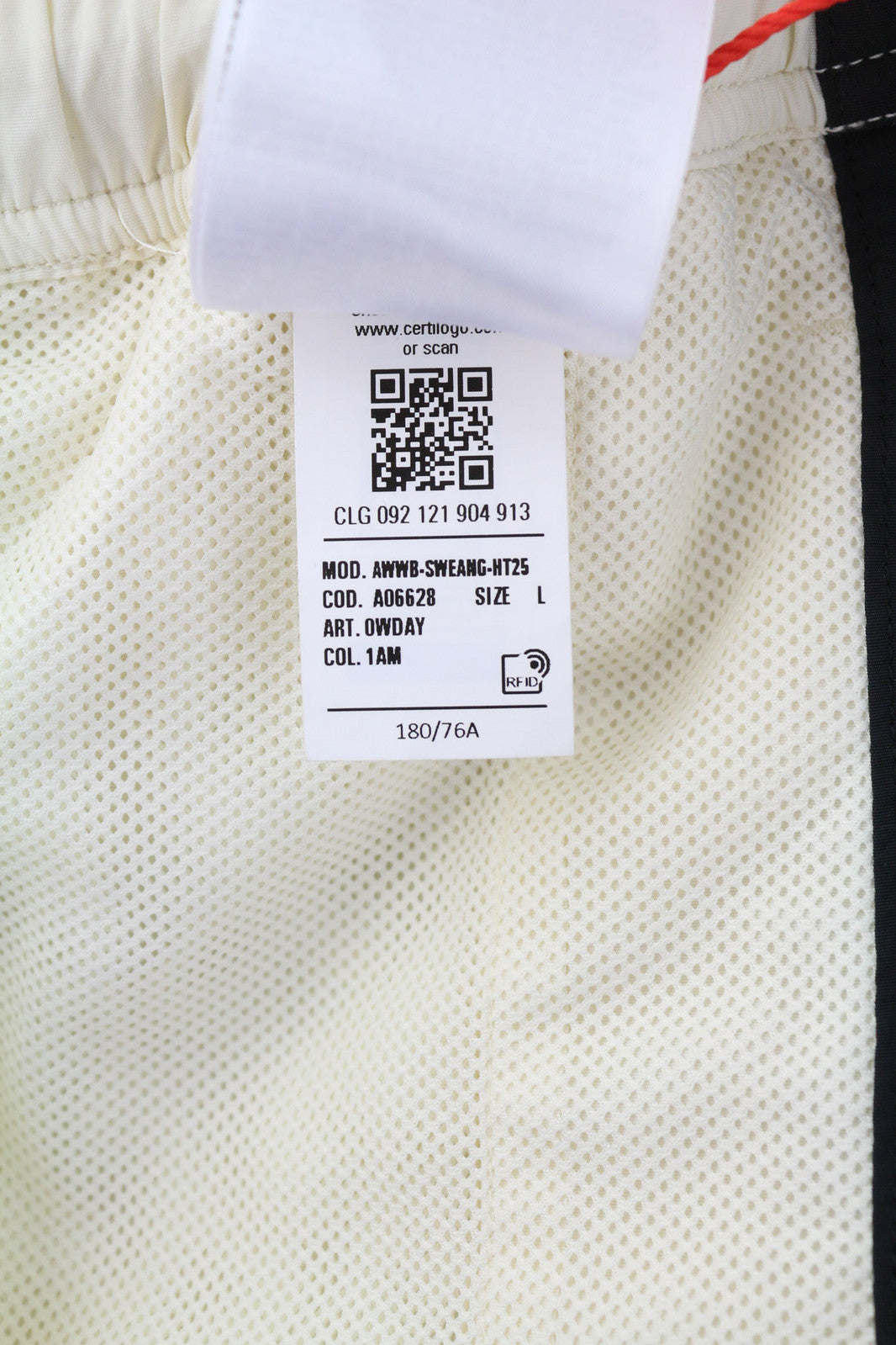 DIESEL AWWB-Sweang-HT25 Women Trousers L Elastic Waist Mesh Track Beige RRP€175