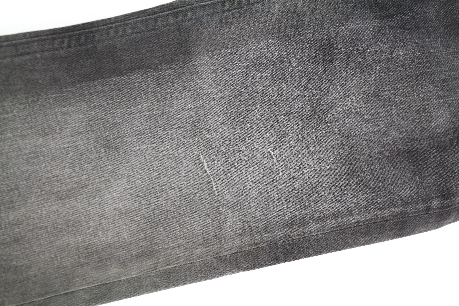 NUDIE Pipe Led Men Jeans W28/L32 Grey Marble Organic Skinny Fit Washed Zip Dark