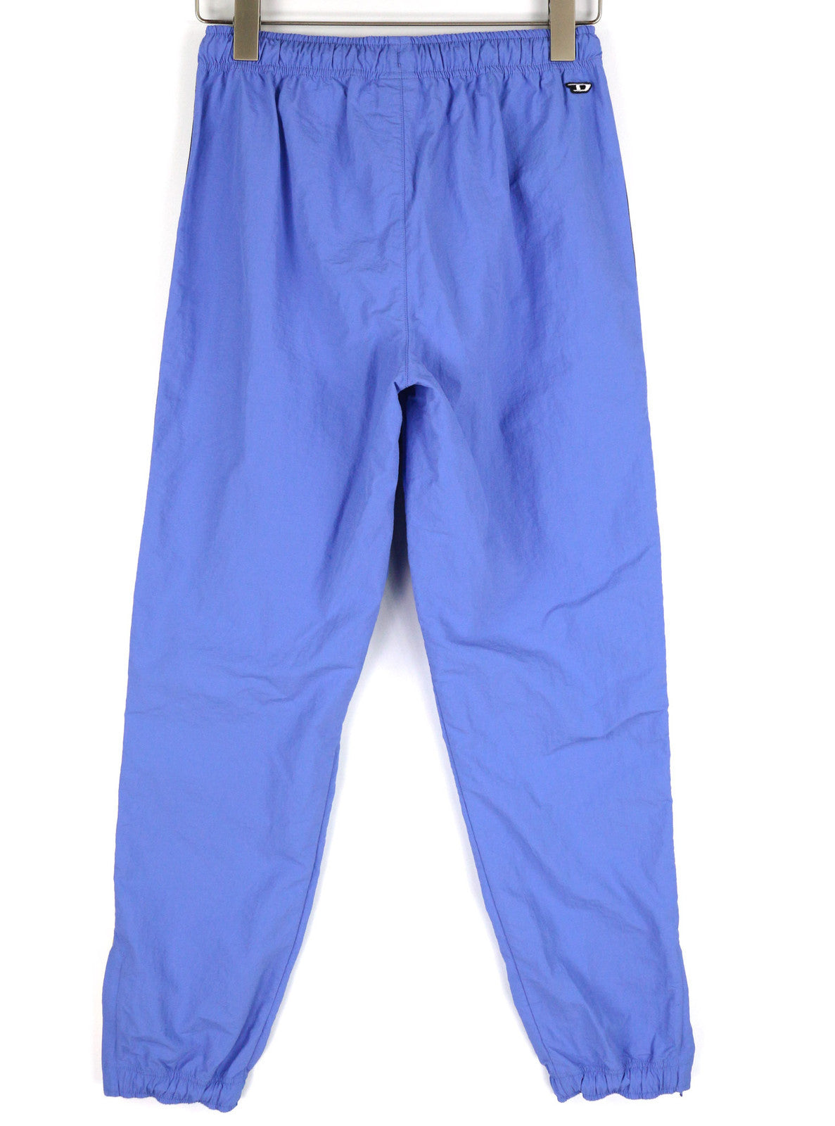 DIESEL AWWB-Sweang-HT25 Women Trousers S Elastic Waist Mesh Track Pant Blue