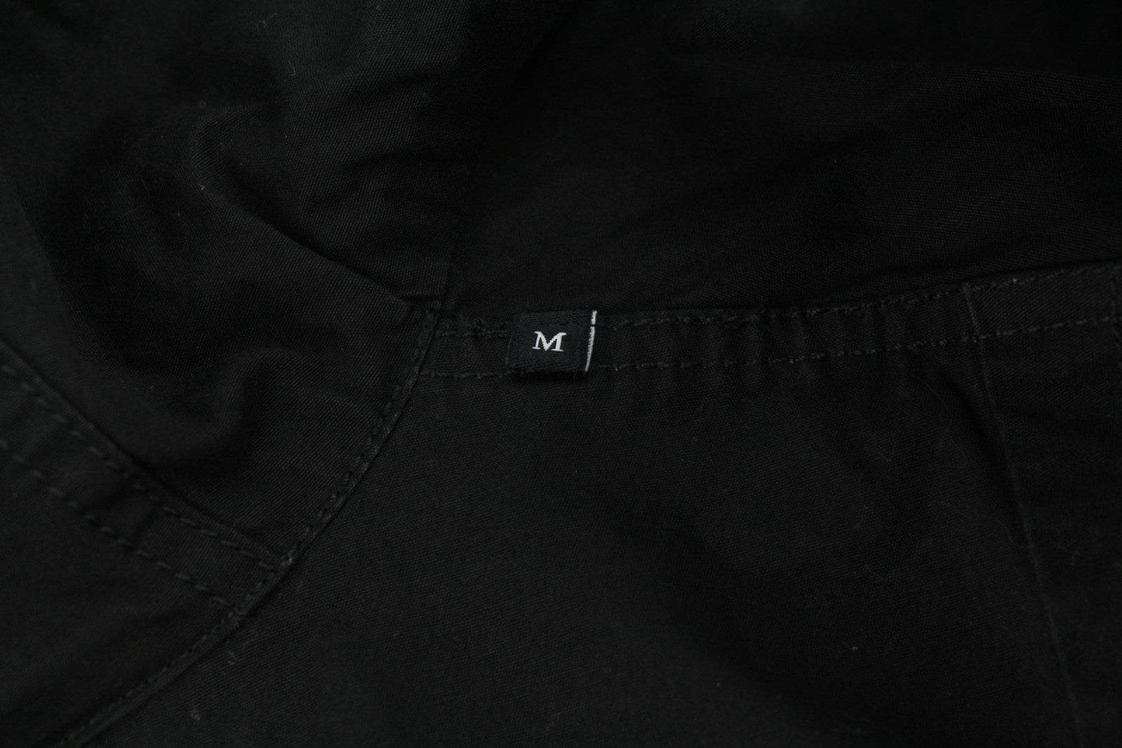 DIESEL W-Miles Men Jacket M Black Parka Hooded Zip Unlined Lightweight RRP€475