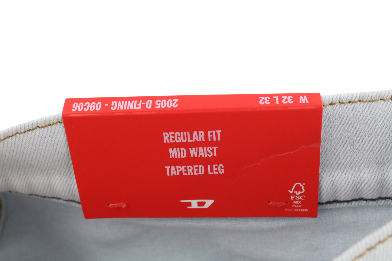 DIESEL 2005 D-Fining 09C06 Men Jeans W32/L32 Regular Fit Tapered Leg Mid Waist