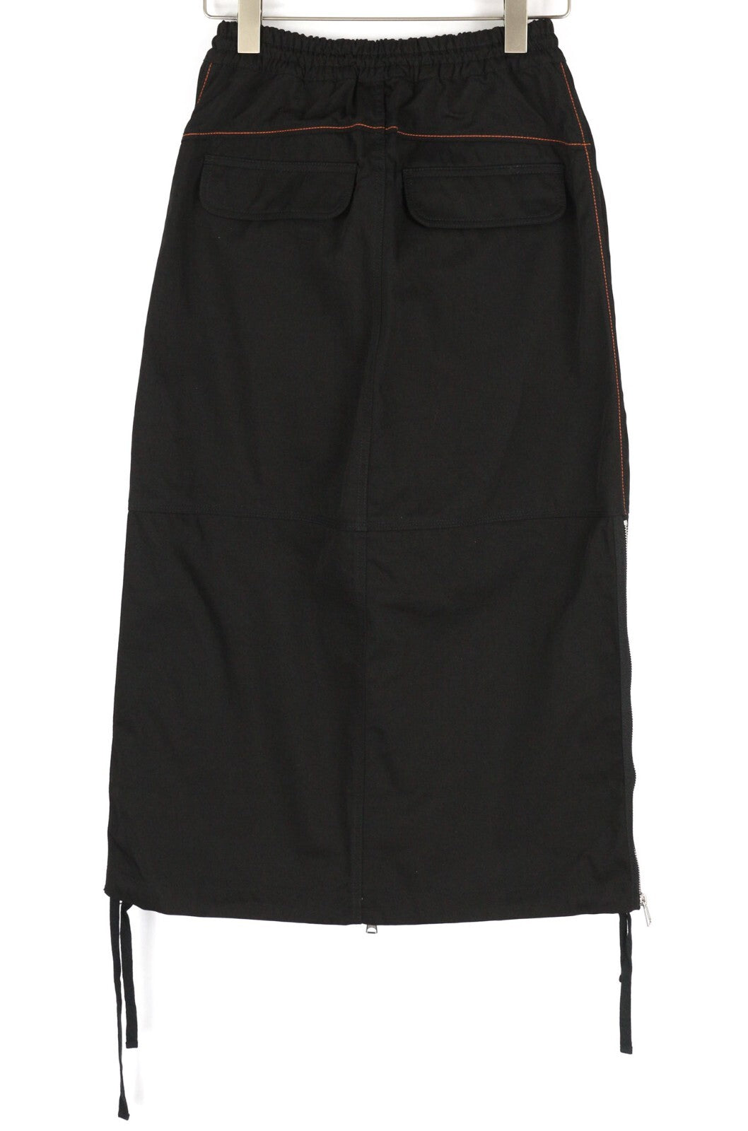 DIESEL O-Mirta-NL Women Skirt W24 Black Elastic Waist Patch Pockets Zip RRP€275