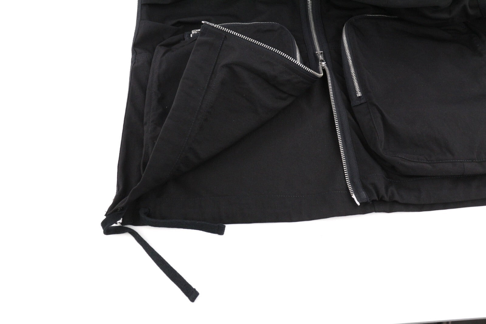 DIESEL O-Mirta-NL Women Skirt W24 Black Elastic Waist Patch Pockets Zip RRP€275