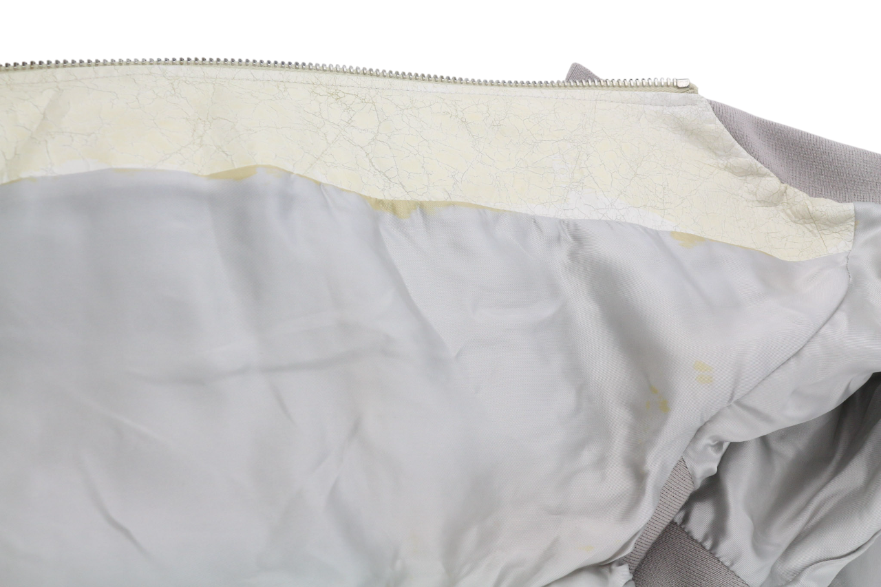 DIESEL BLACK GOLD L-Cerite Women Jacket 42 Aged Look Goatskin Leather Bomber