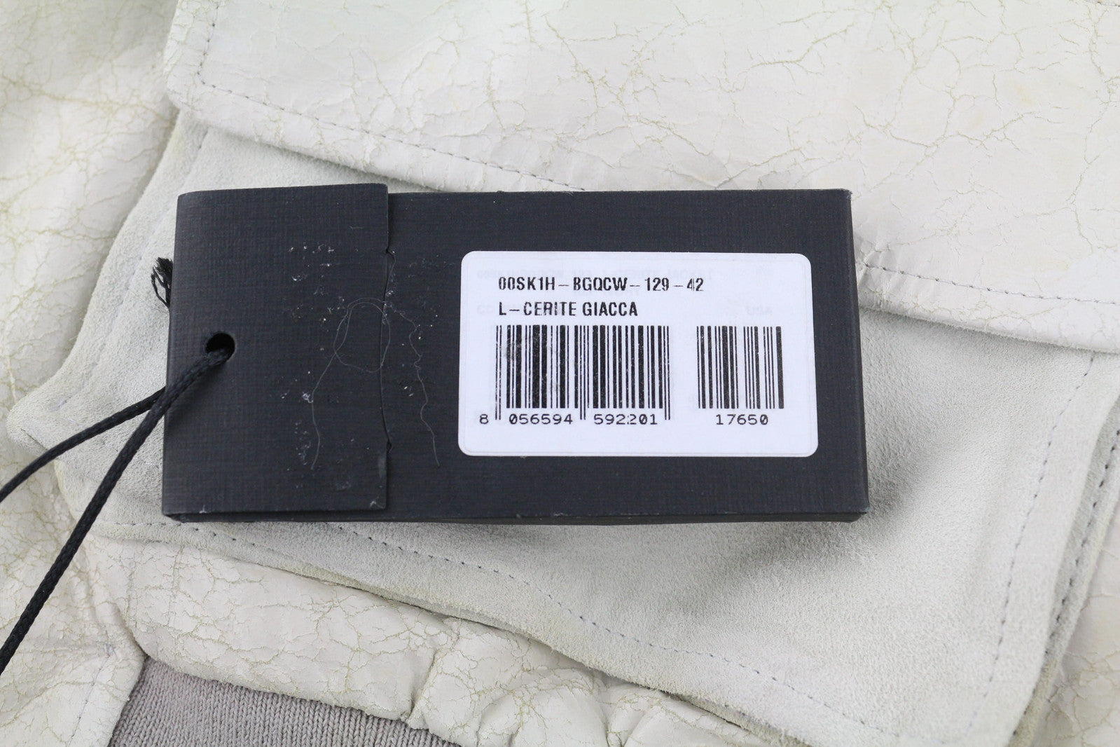 DIESEL BLACK GOLD L-Cerite Women Jacket 42 Aged Look Goatskin Leather Bomber