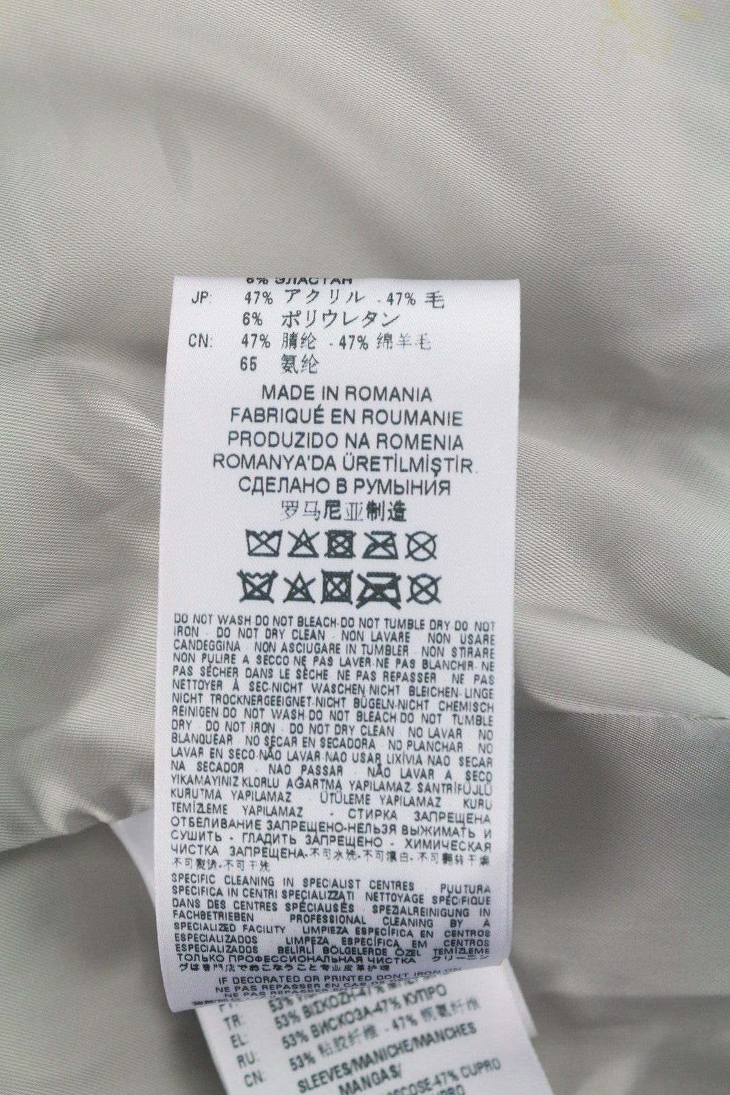 DIESEL BLACK GOLD L-Cerite Women Jacket 42 Aged Look Goatskin Leather Bomber