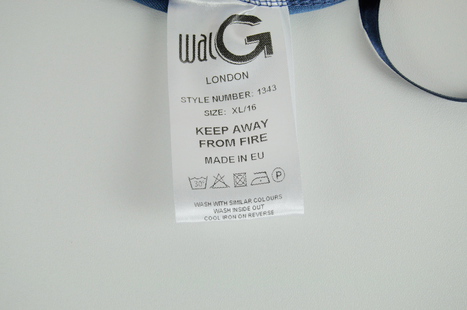 WALG Women Jumpsuit XL Blue Pleated One Shoulder Stretch Padded Bra Style