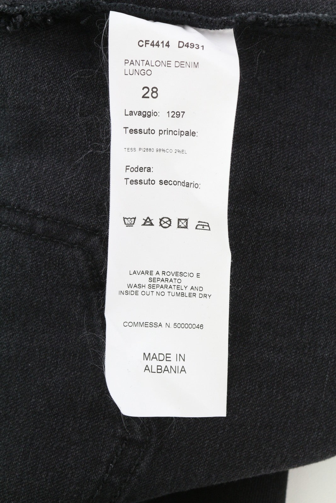 LIU JO Lungo Women Jeans W28 High Waist Wide Leg Zip Fly Denim Black Casual