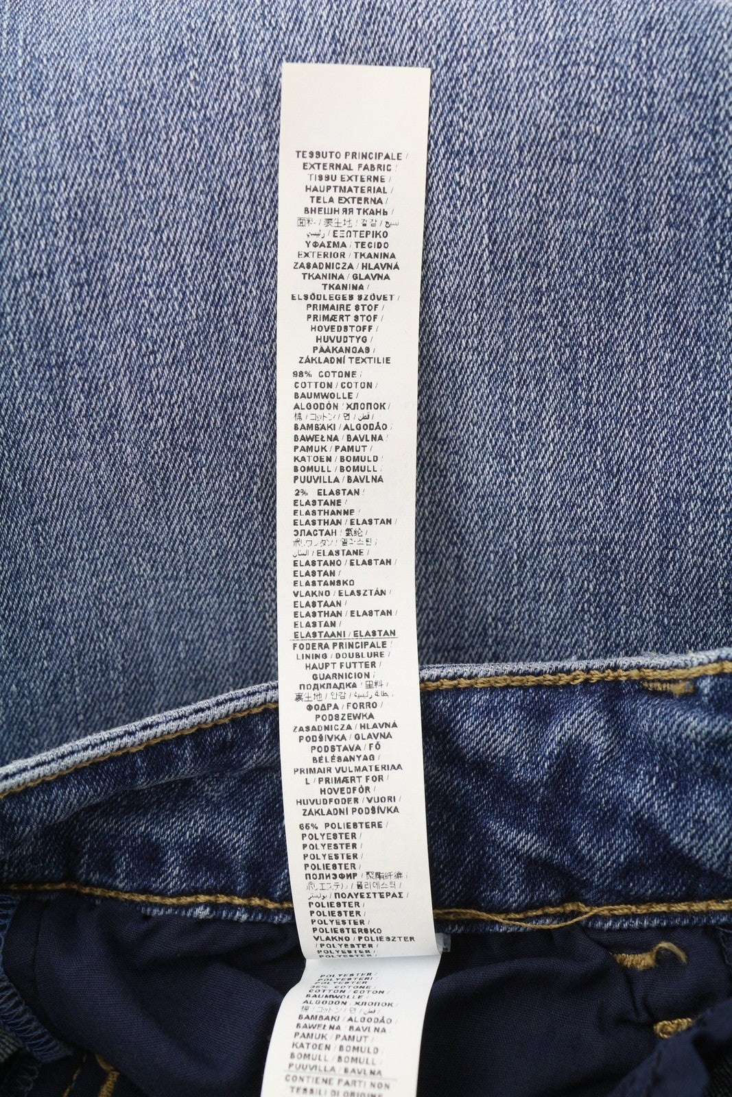 LIU JO Women Jeans W27 Denim Blue Washed Bootcut Fit Zip Fly Casual Pockets Logo