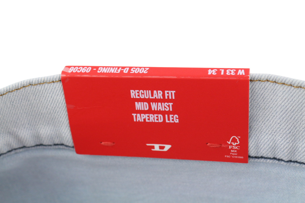 DIESEL 2005 D-Fining 09C06 Men Jeans W33/L34 Regular Fit Tapered Leg Mid Waist